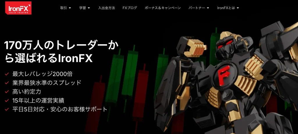 海外FXおすすめ第14位はironfx