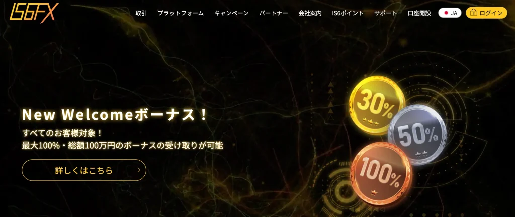 海外FXおすすめ第15位はis6fx