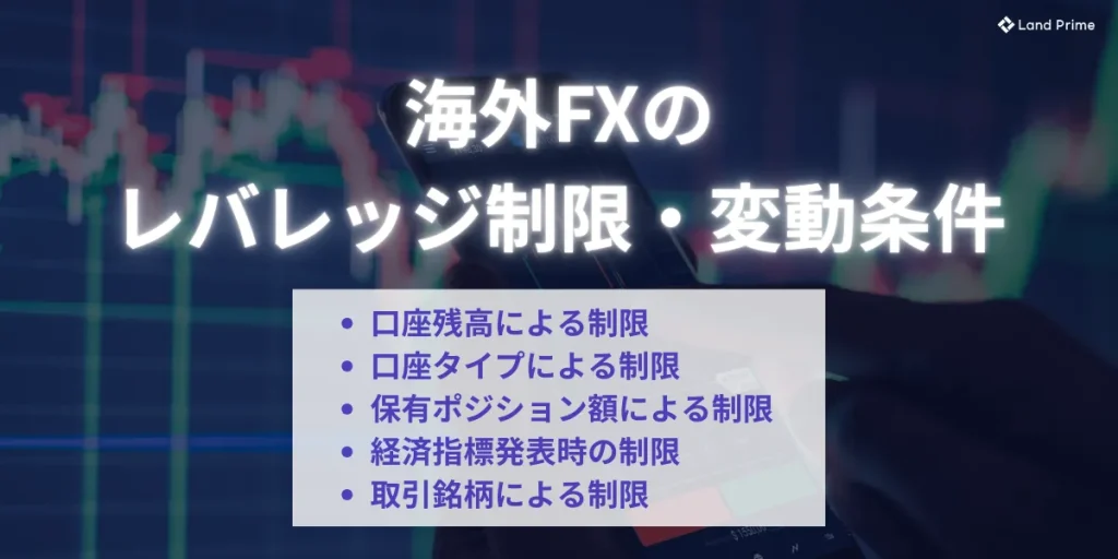 海外FXのレバレッジ制限・変動条件