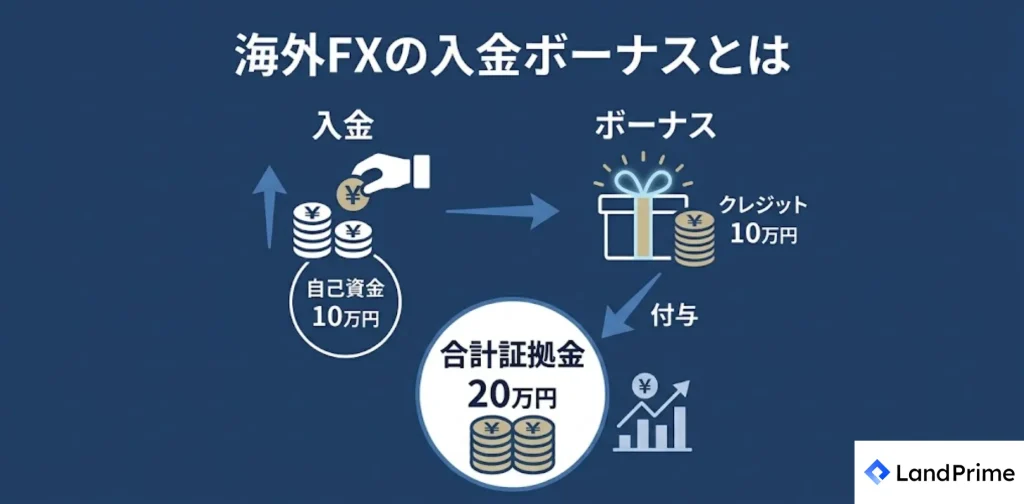 海外FXの入金ボーナスとは