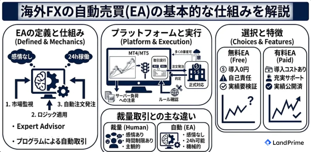海外FXの自動売買(EA)の基本的な仕組みを解説