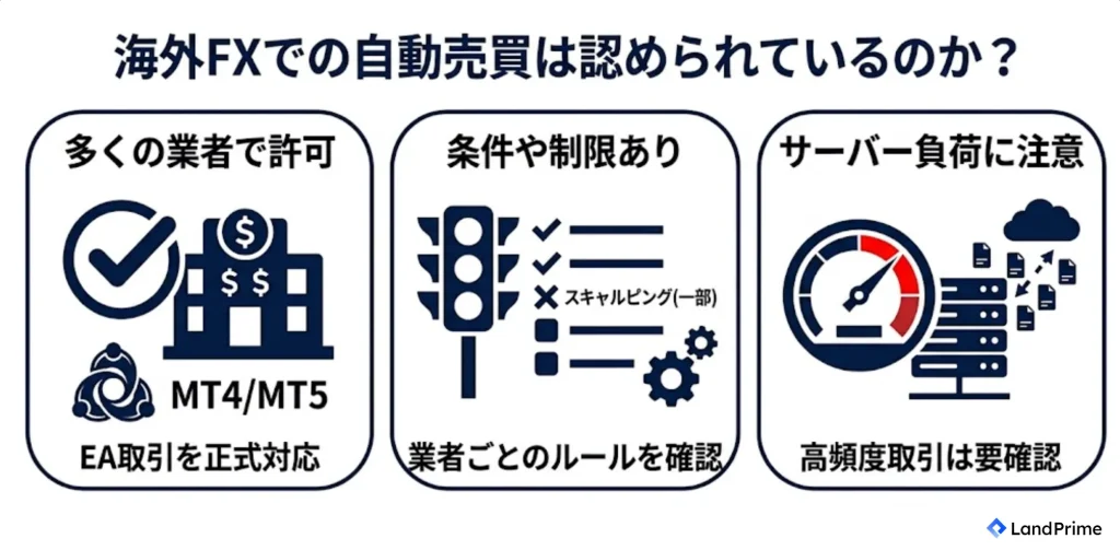 海外FXでの自動売買は認められているのか？