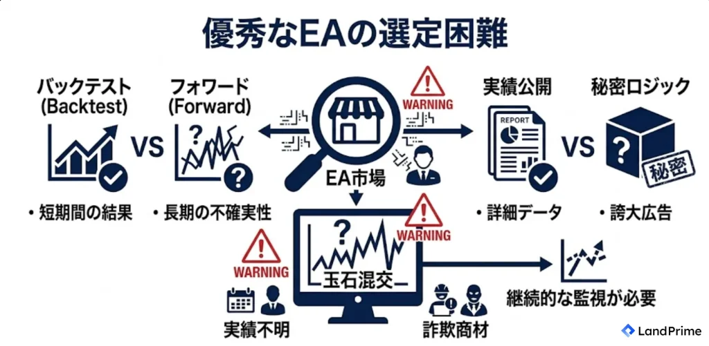 優秀なEAの選定が難しい