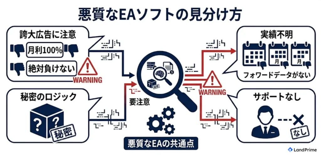 悪質なEAソフトの見分け方