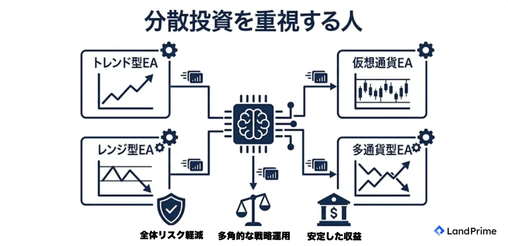 分散投資を重視する人