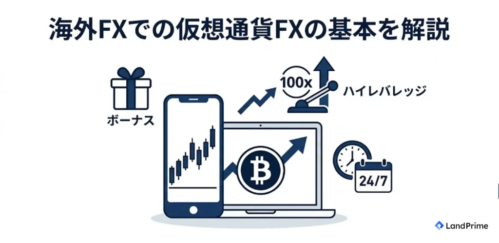 海外FXでの仮想通貨FXの基本を解説