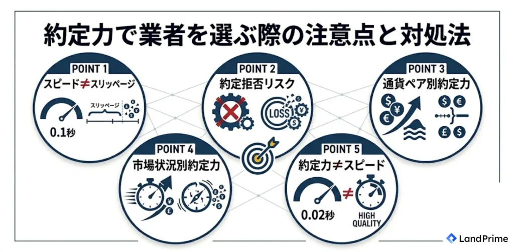 約定力で業者を選ぶ際の注意点と対処法