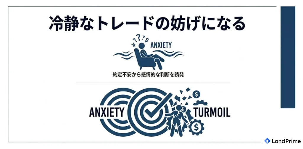 冷静なトレードの妨げになる