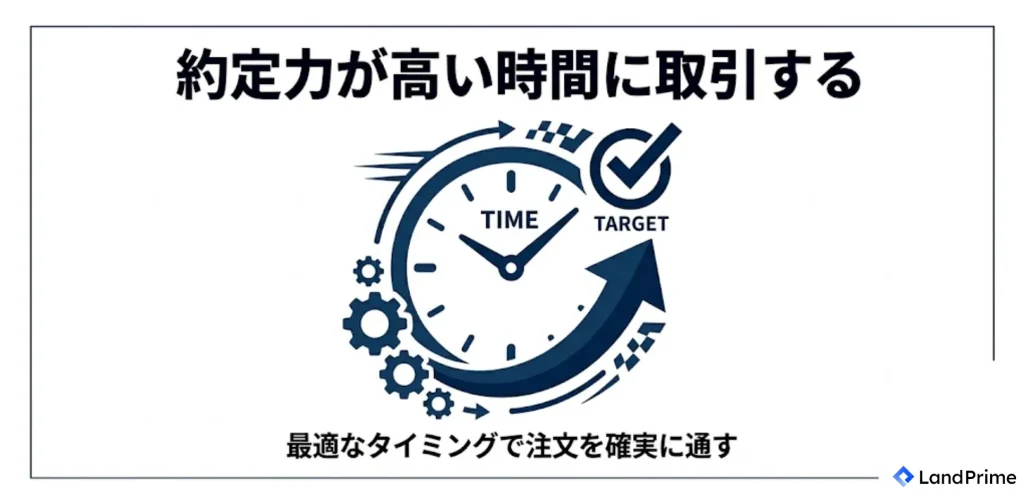 約定力が高い時間に取引する
