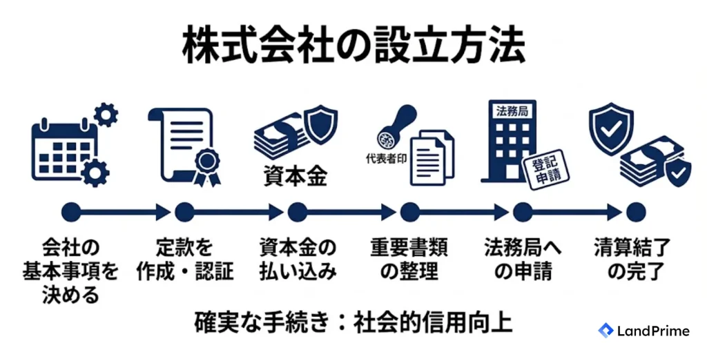 株式会社の設立方法