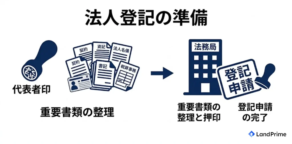 法人登記の準備