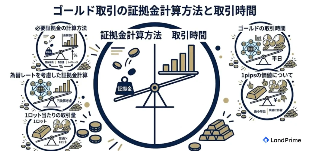 ゴールド取引の証拠金計算方法と取引時間