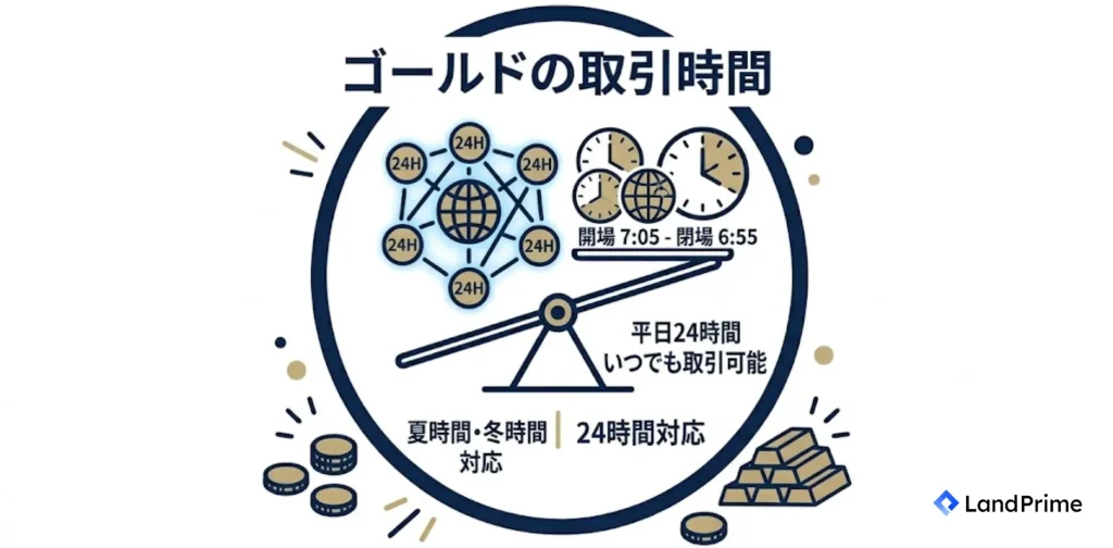ゴールドの取引時間