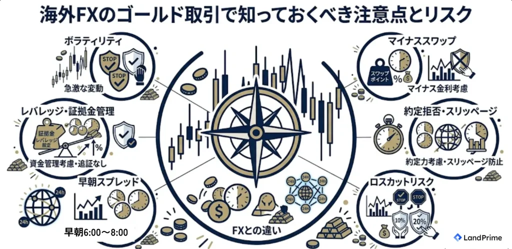 海外FXのゴールド取引で知っておくべき注意点とリスク