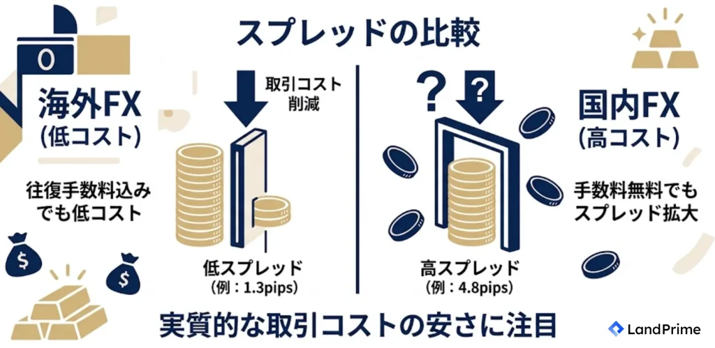 スプレッドの比較