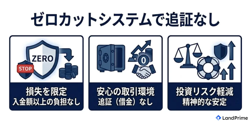 ゼロカットシステムで追証なし