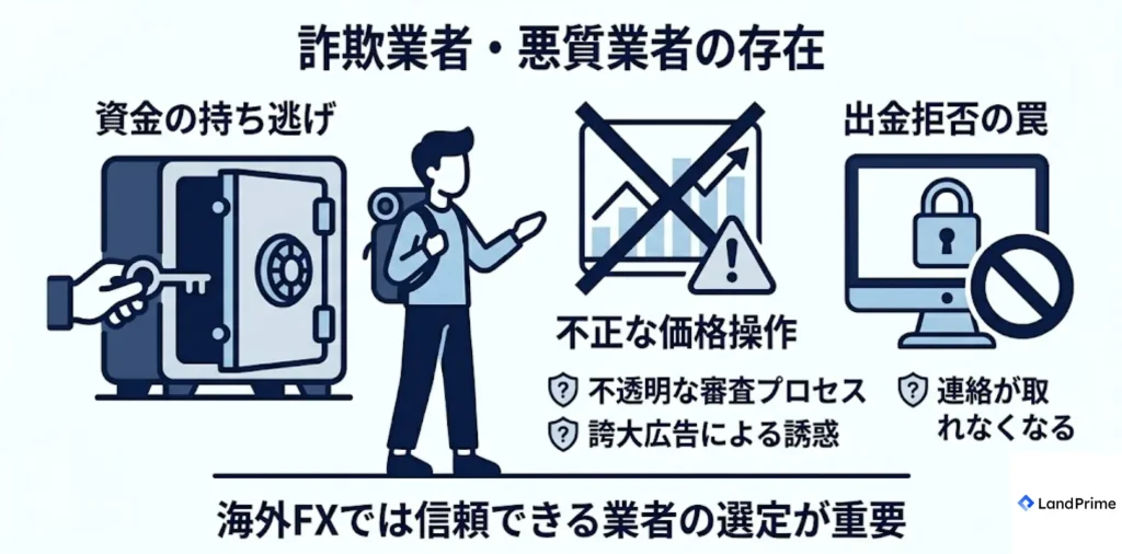 詐欺業者・悪質業者の存在