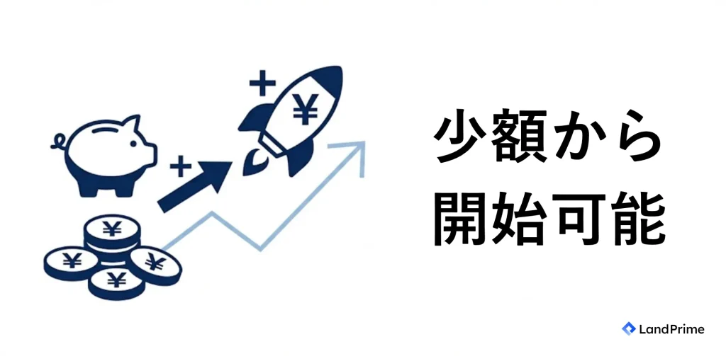 少額資金から取引開始可能
