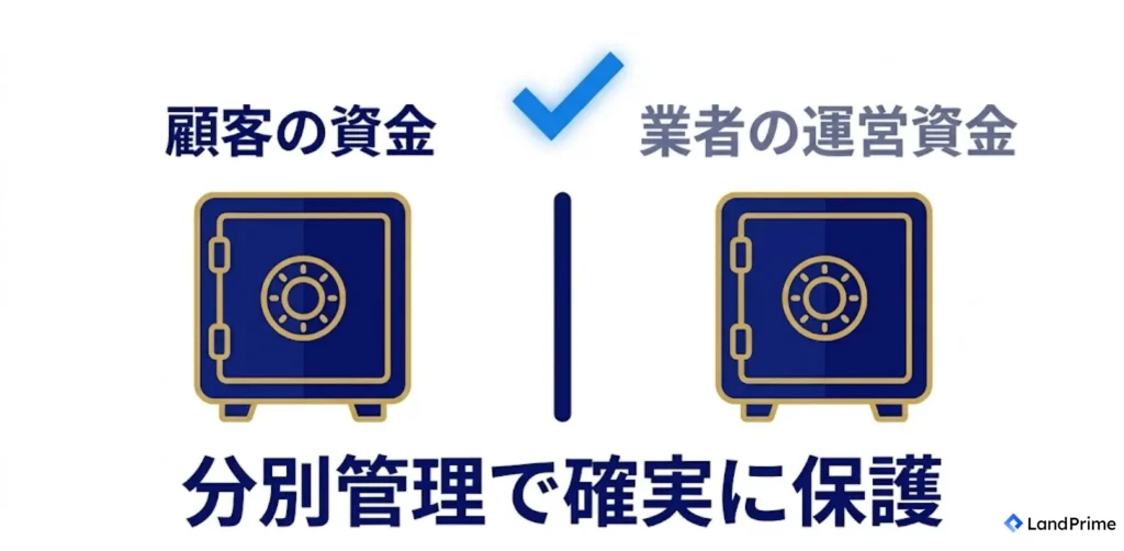顧客資金の管理方法 (信託保全・分別管理)