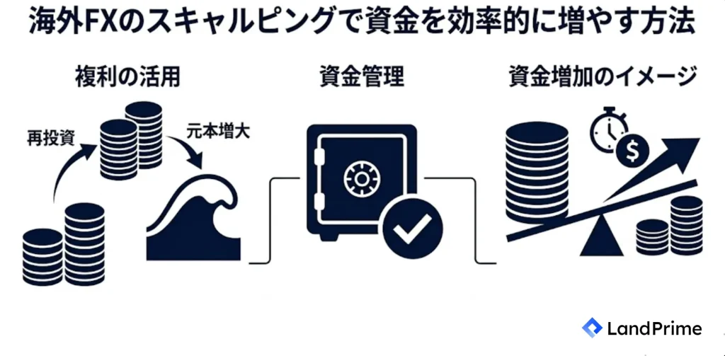 海外FXのスキャルピングで資金を効率的に増やす方法