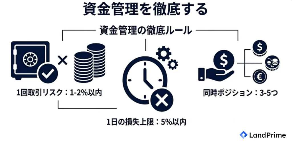 資金管理を徹底する