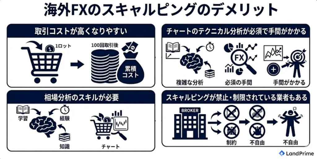 海外FXでスキャルピングをやるデメリット