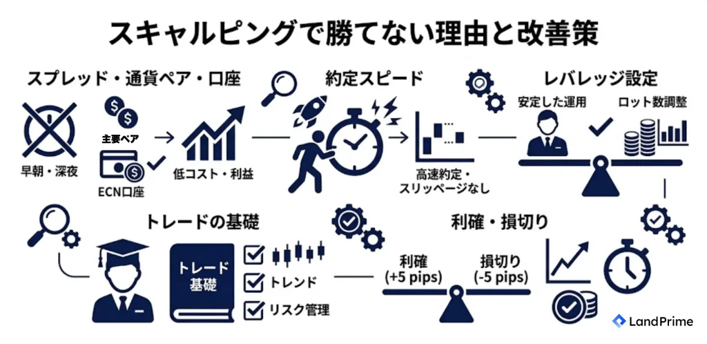 スキャルピングで勝てない理由と改善策