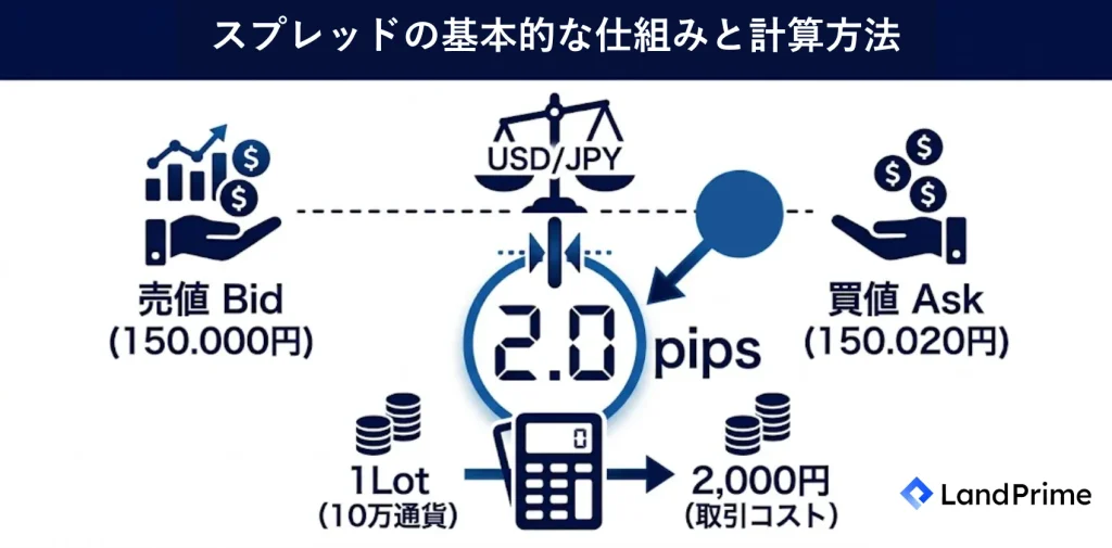 スプレッドの基本的な仕組みと計算方法