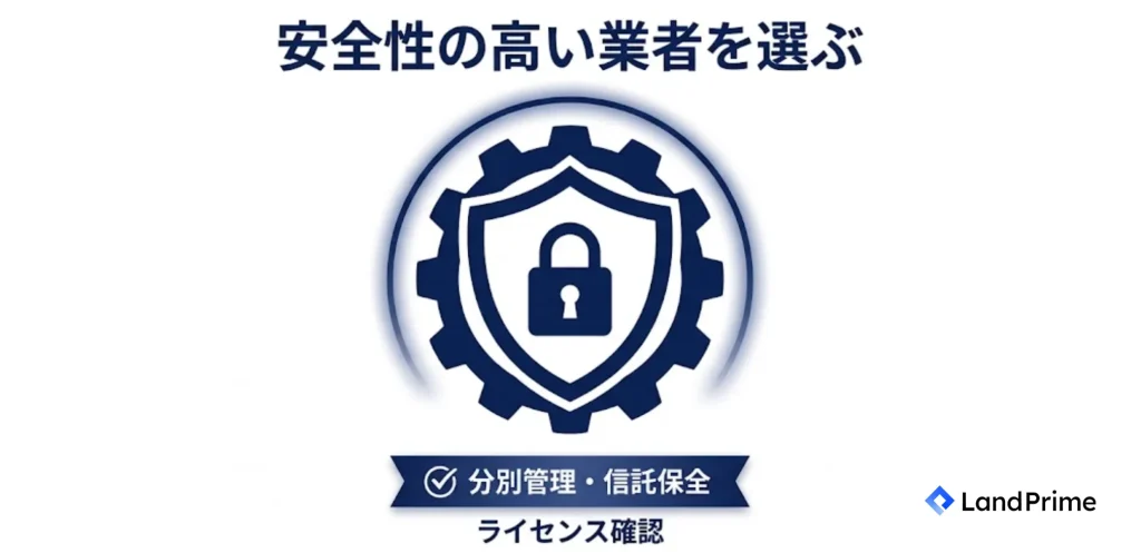安全性の高い業者を選ぶ