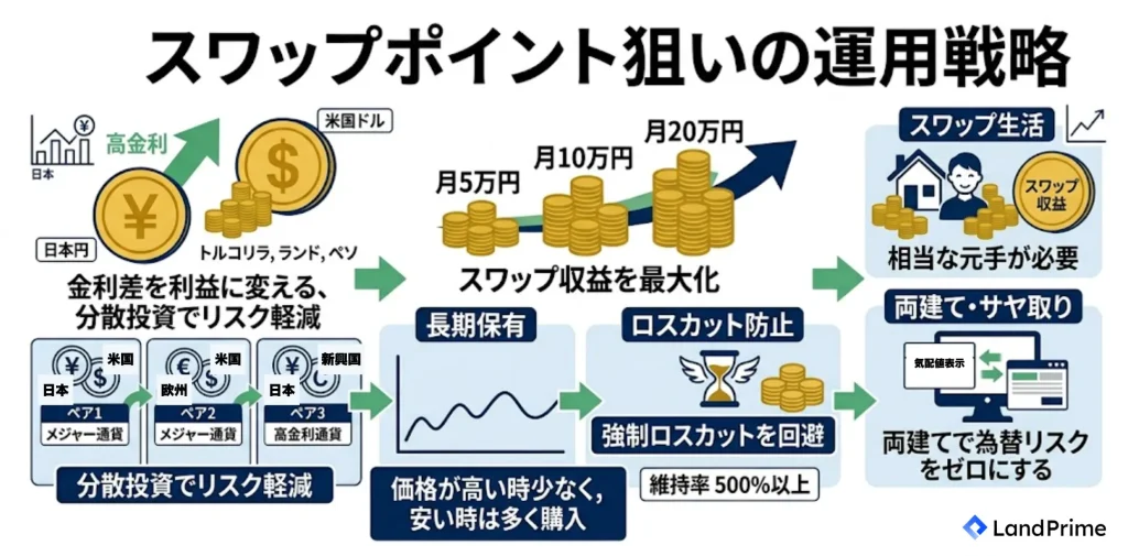 スワップポイント狙いの運用戦略